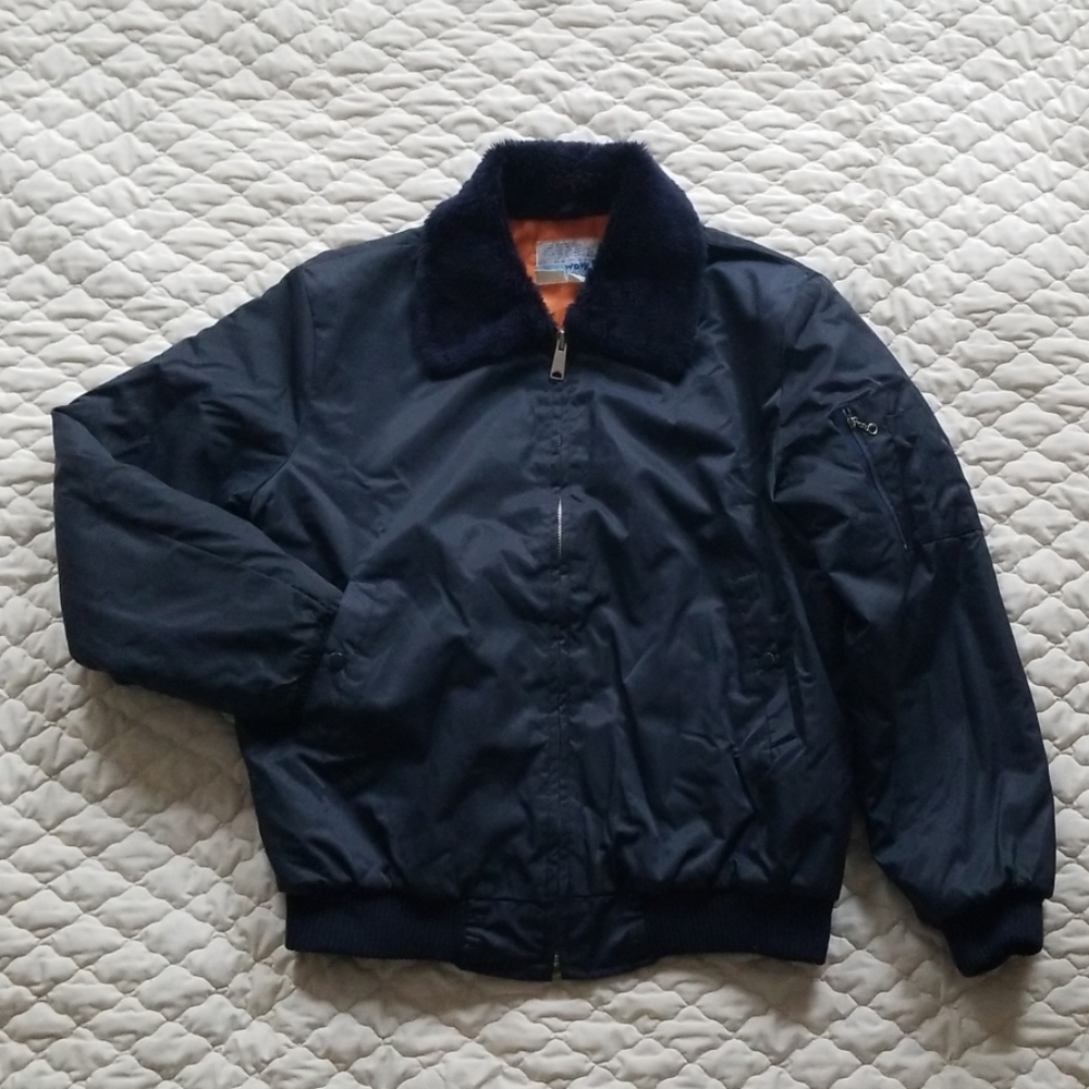 Vintage Sears Work Leisure Nylon Bomber Jacket